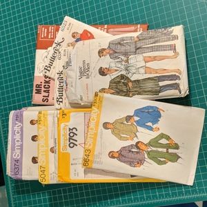 Vintage men's sewing patterns